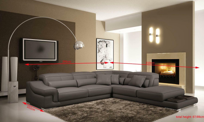 Corner sofa L-shape Design Sofa Corner sofa Couch Leather Upholstery Textile Sofas