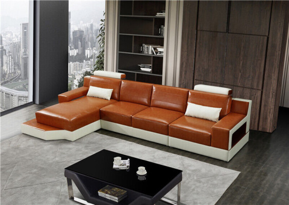 Suite L-shape Couches Sofa Living landscape Exclusive Living room