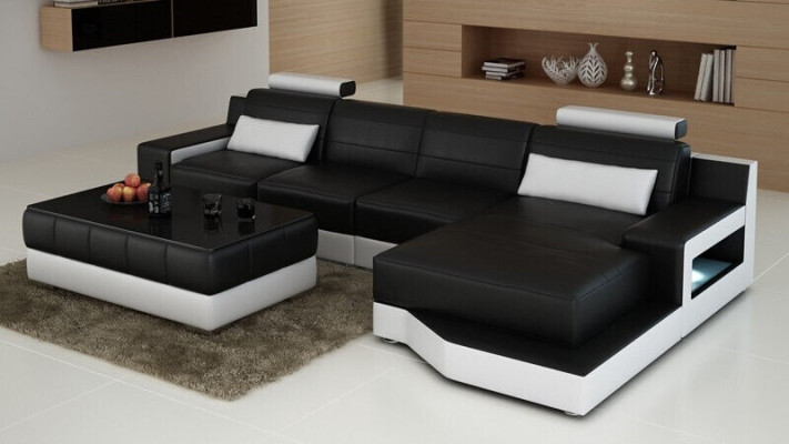 Suite L-shape Couches Sofa Living landscape Exclusive Living room