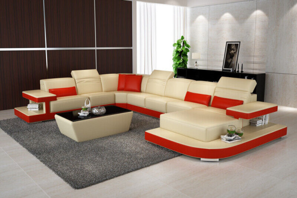 Living landscape Corner suite Corner sofa Upholstery Suite Sofas Couches new