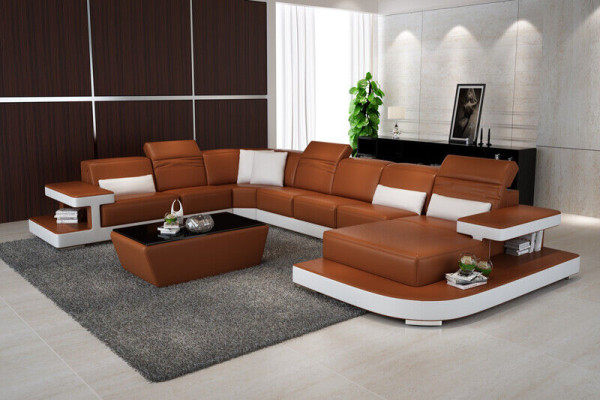 Living landscape Corner suite Corner sofa Upholstery Suite Sofas Couches new