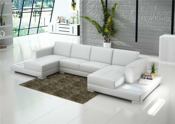 Living room Seat furniture Couch Suite Leather Sofa Upholstery Corner sofa en