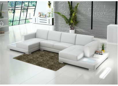 Living room Seat furniture Couch Suite Leather Sofa Upholstery Corner sofa en
