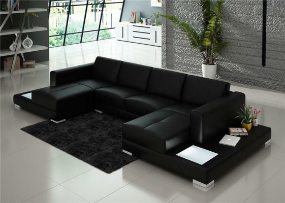 Living room Seat furniture Couch Suite Leather Sofa Upholstery Corner sofa en