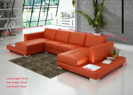Living room Seat furniture Couch Suite Leather Sofa Upholstery Corner sofa en