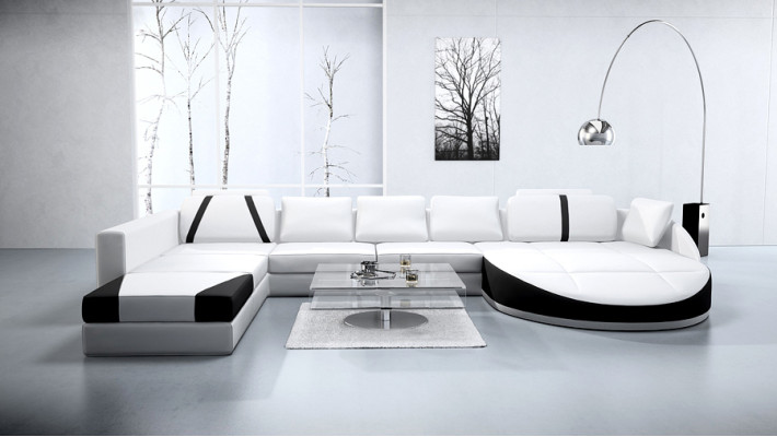Living landscape Couch Corner suite U-shape Sofa Corner sofa Corner sofa Suite