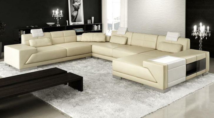 XXL BIG Living landscape U-shape Corner sofa Sofa Couch Upholstery Suite