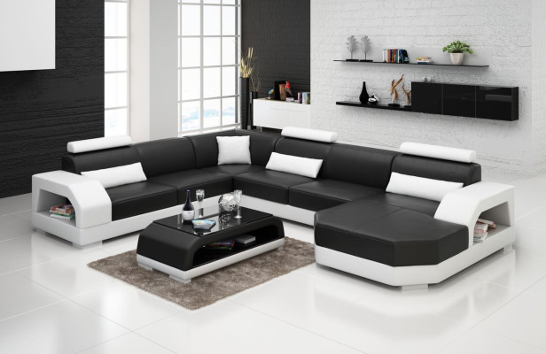 Couch Living landscape Corner suite Corner sofa Upholstery Suite Sofas Couches