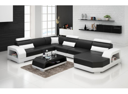 Couch Living landscape Corner suite Corner sofa Upholstery Suite Sofas Couches
