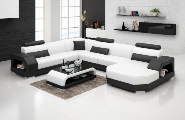 Couch Living landscape Corner suite Corner sofa Upholstery Suite Sofas Couches