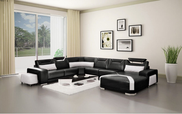 Living landscape U-shape Sofa Corner suite Corner sofa Corner sofa Couch Suite