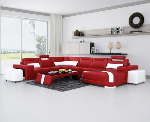 Living landscape U-shape Sofa Corner suite Corner sofa Corner sofa Couch Suite