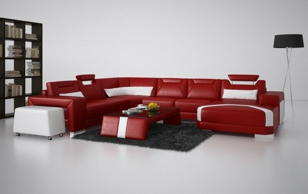 Living landscape U-shape Sofa Corner suite Corner sofa Corner sofa Couch Suite