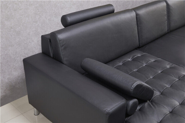 Corner sofa U-shape Sofa Couch Upholstery Corner sofa Living landscape Leather sofa
