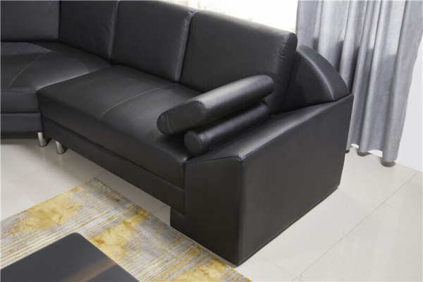 Corner sofa U-shape Sofa Couch Upholstery Corner sofa Living landscape Leather sofa