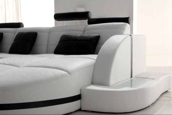 Corner sofa Leather sofa Big XXL U-shape Living landscape Sofa Couch Suite Sofas CornerCorner sofa