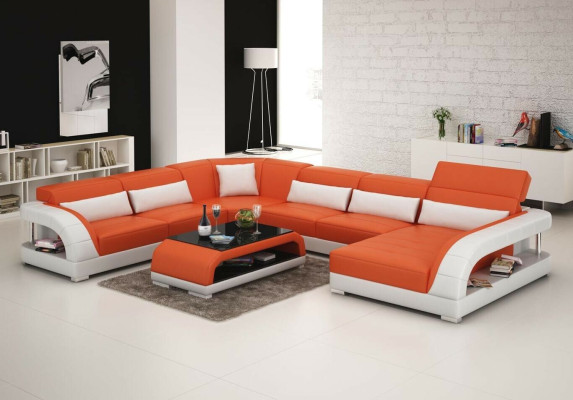 Sofa Couch Living landscape Corner suite Corner sofa Upholstery Suite Sofas