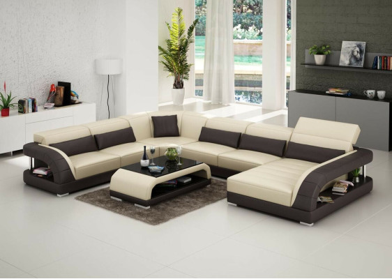 Sofa Couch Living landscape Corner suite Corner sofa Upholstery Suite Sofas