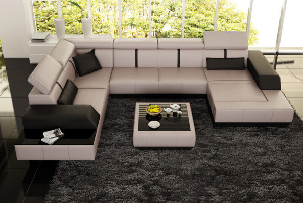 Sofa Living landscape U-shape Corner sofa Couch Suite Upholstery U-shape