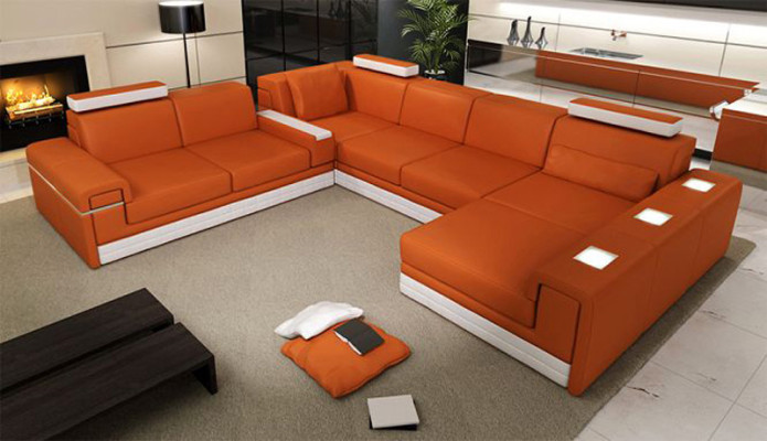 Leather sofa couch sofa set corner sofa corner suite design modern sofa