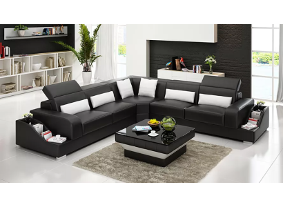 Leather Sofa Couches Design Living room Cheap Upholstery Furniture Seating Set Sofa new