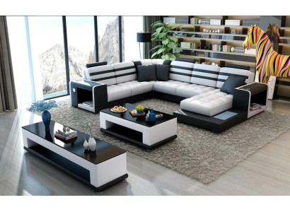 Living landscape Corner sofa U-shape Sofa Couch Design Couch Textile Modern Upholstery new