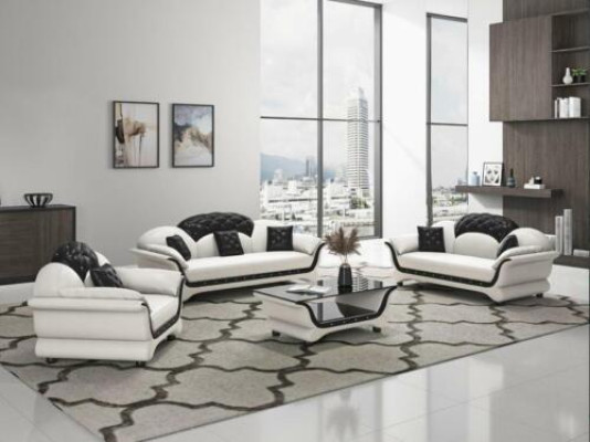 Complete Set Sofa set 321 Seat Coffee table Designer Living landscape 4-piece. new