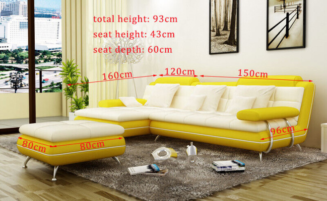 Suite L-shape Exclusive Living room Couch Poster Couches Sofa