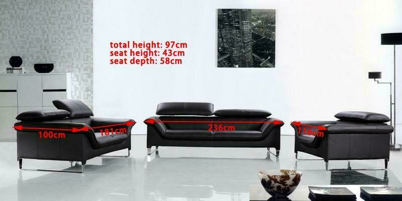 Relax Sofa set 3+2+1 Seater Set Design Sofas Upholstery Leather Couches