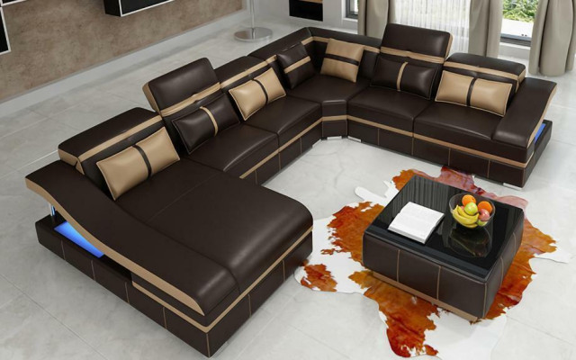 Luxury Corner Corner sofa U-shape Living landscape Sofa Couch Upholstery Suite Modern Sofas new