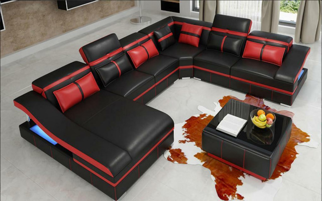 Luxury Corner Corner sofa U-shape Living landscape Sofa Couch Upholstery Suite Modern Sofas new