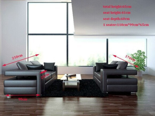 Design Couches Sofas Upholstery 321 Seater Sofa set Sets Set Leather