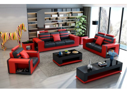 Luxury Sofa set 3+2+1 Seater Living landscape Sofa Couch Upholstery Suite Sofas Leather