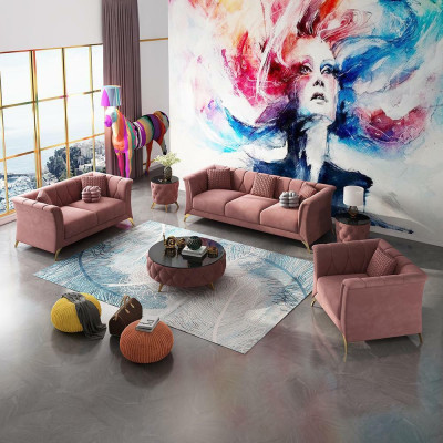 Designer Sofa set 3+2+1 Seater Fabric Couches Upholstery Suite Sofas Couch
