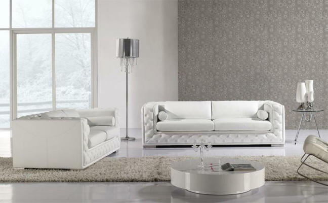 Leather sofa Couch Living landscape 3+2+1 Seater Sofa Suite Design Decor new