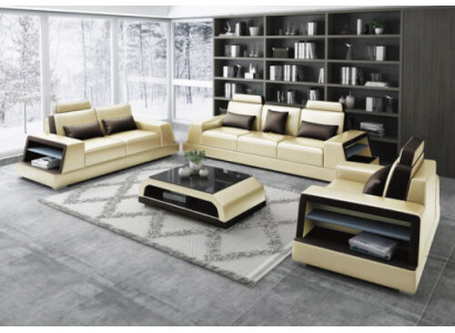 Modern Sofa set Couch Sofa Group Sets 311 Seater Leather Sofa