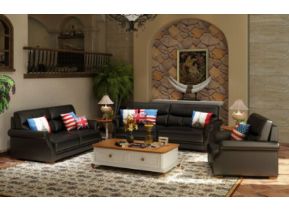 Sofa set 3+1+1 Upholstery Designer Sofas Suite Couch Sofa Sets