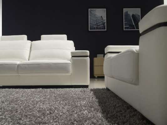 Sofa set 3+2+1 Seater Set Design Sofas Upholstery Leather Relax Couches