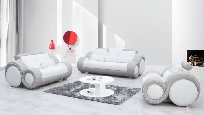 Modern Sofa set 3+2+1 Seater Set Design Sofas Upholstery Couches Textile