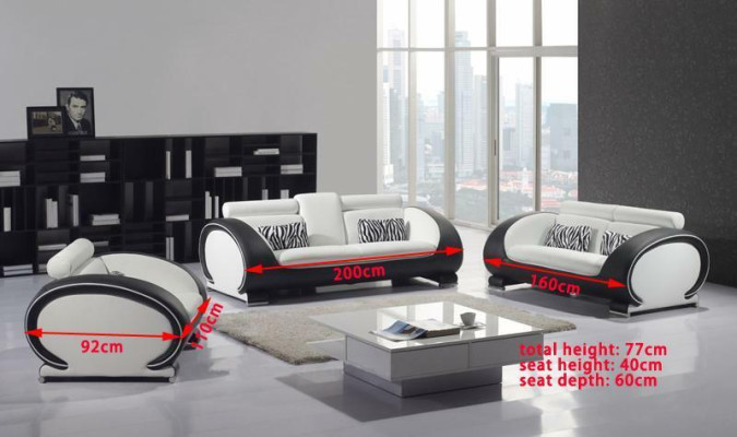Sofa set 3+2+1 Seater Set Design Sofas Upholstery Leather Couches Modern