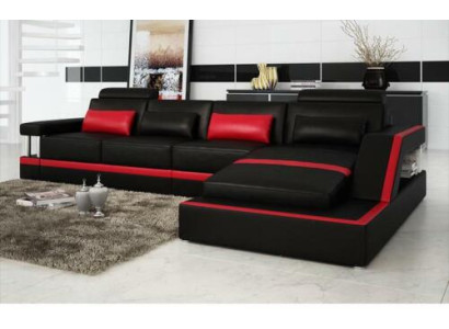 Leather sofa sofa couch corner sofa corner upholstery seat suite living landscape