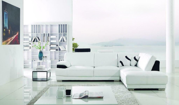 Living landscape Sofa Corner sofa Couch Suite Upholstery Corner sofa L-shape