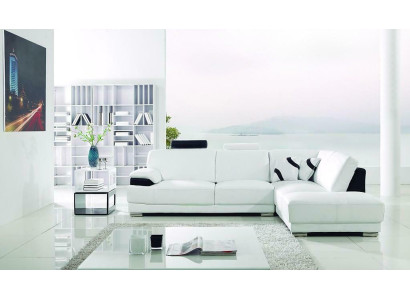 Living landscape Sofa Corner sofa Couch Suite Upholstery Corner sofa L-shape