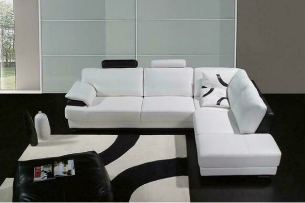 Living landscape Sofa Corner sofa Couch Suite Upholstery Corner sofa L-shape