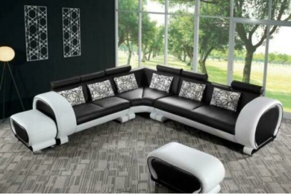 Corner sofa Corner suite L-shape Sofa Corner sofa Upholstery Living landscape Suite