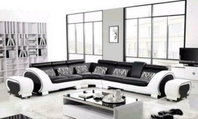 Corner sofa Corner suite L-shape Sofa Corner sofa Upholstery Living landscape Suite