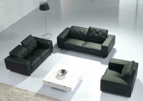 Leather sofa Living landscape 3+2 Seater Suite Design Modern Sofa Leather