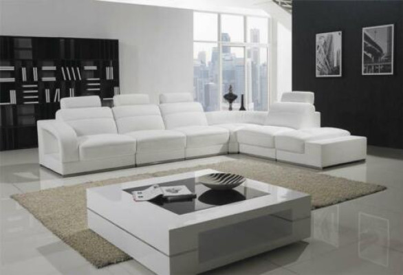 Living landscape Corner suite Sofa Corner sofa Couch Suite Upholstery Corner sofa