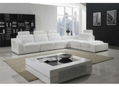 Living landscape Corner suite Sofa Corner sofa Couch Suite Upholstery Corner sofa