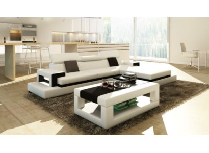 Sofas Corner sofa Leather sofa Upholstery Living landscape Couch Sofa Corner suite